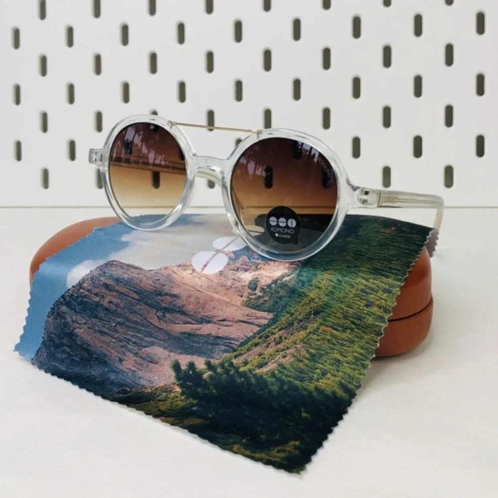 KOMONO sunglasses NEW Vivien Clear round gold UV400 - Picture 7 of 16